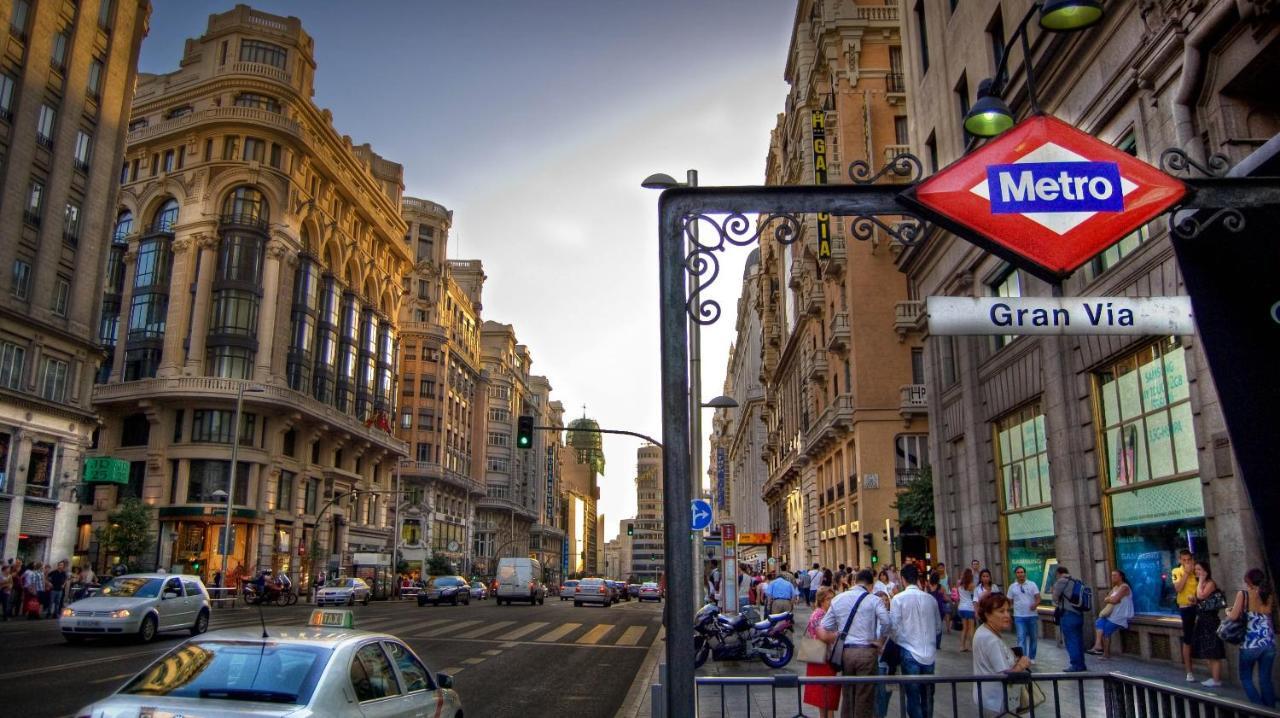 M&F 7 Rooms/7 Bathrooms Over Gran Via Madrid Luaran gambar